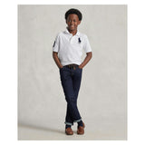 White Logo Patch Jr Polo