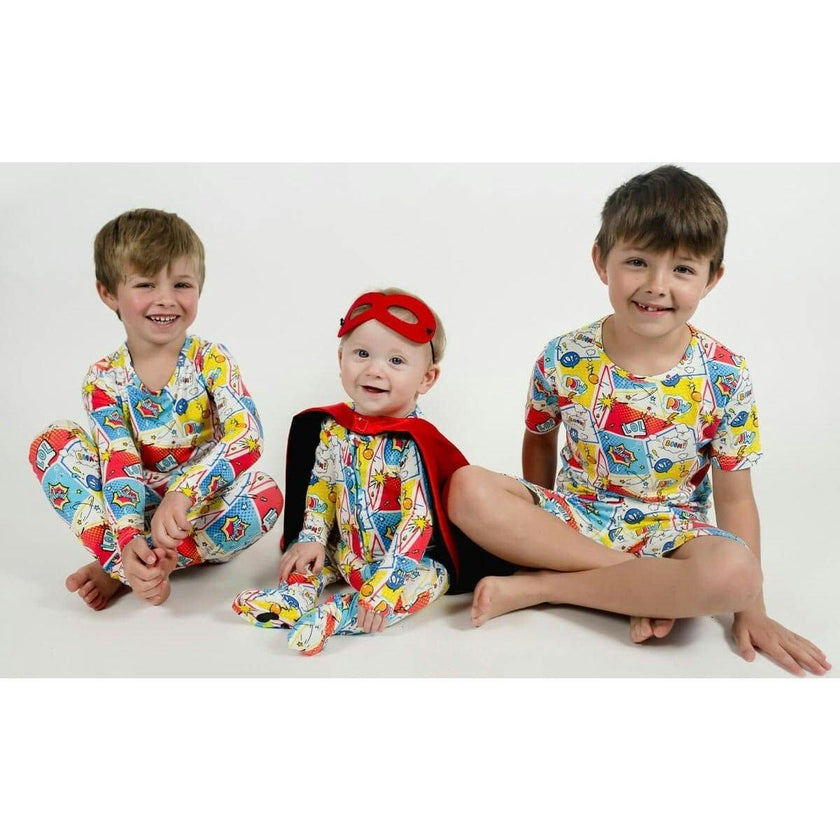 Comic Hero Bamboo Kids Pajamas