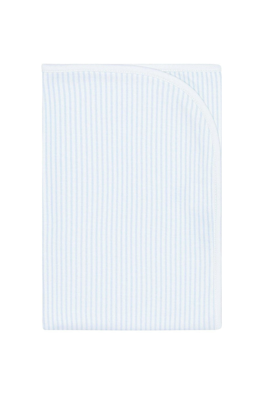 Blue Classic Stripes Receiving Blanket