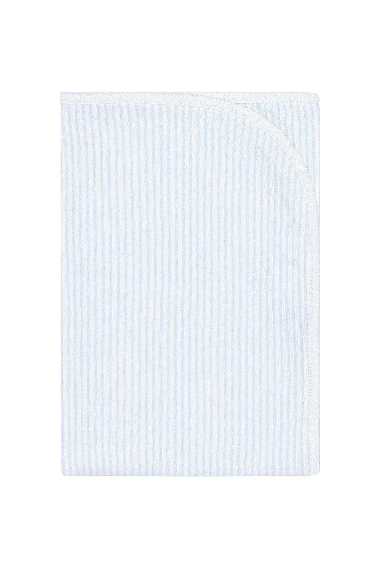 Blue Classic Stripes Receiving Blanket