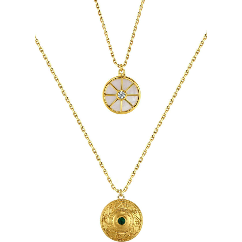 Compass Layered Necklace Set