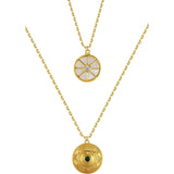 Compass Layered Necklace Set