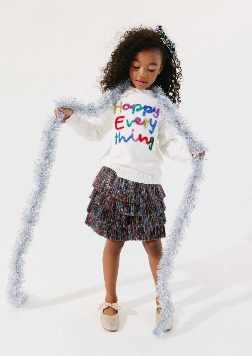 Happy Everything Tinsel Sweater