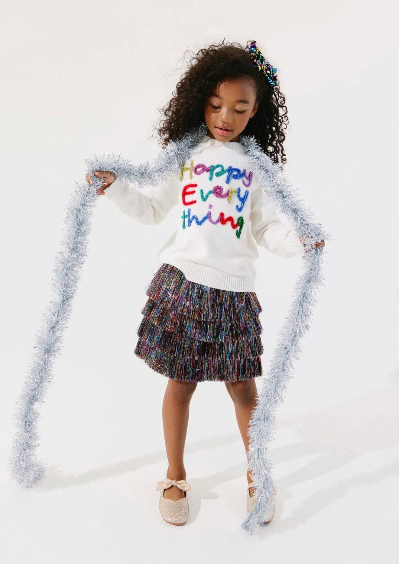 Happy Everything Tinsel Sweater