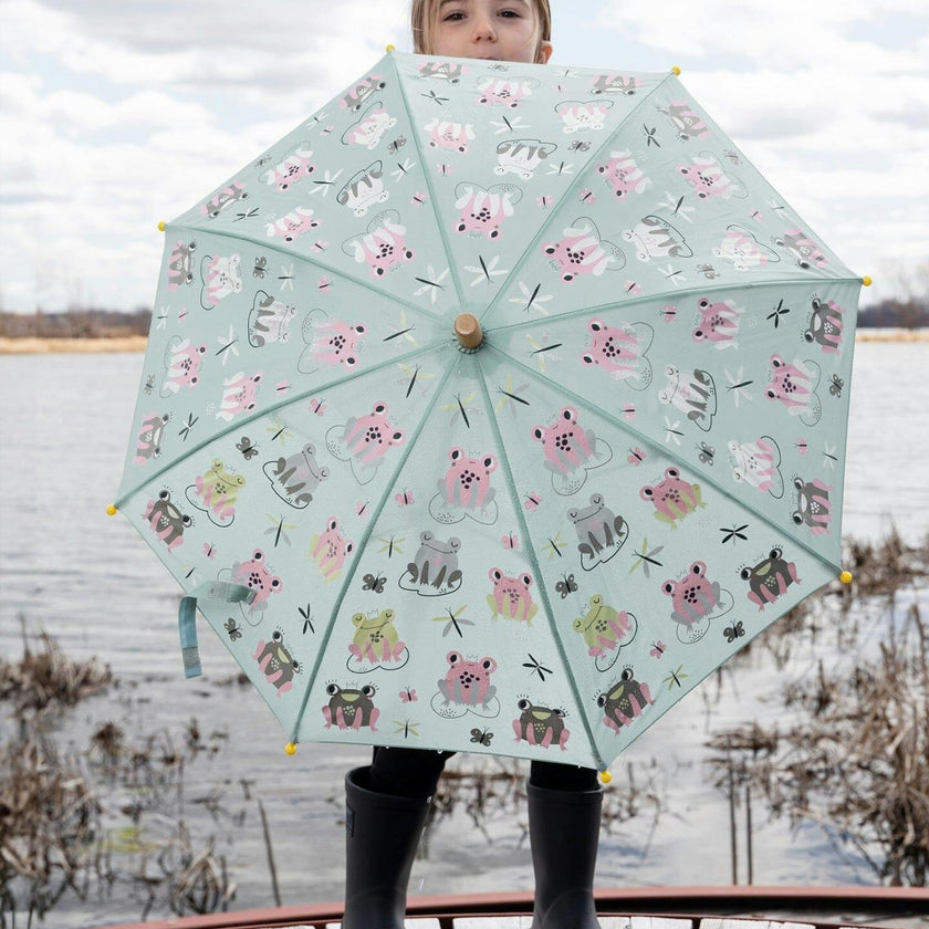 Color-Changing Umbrella Green Print