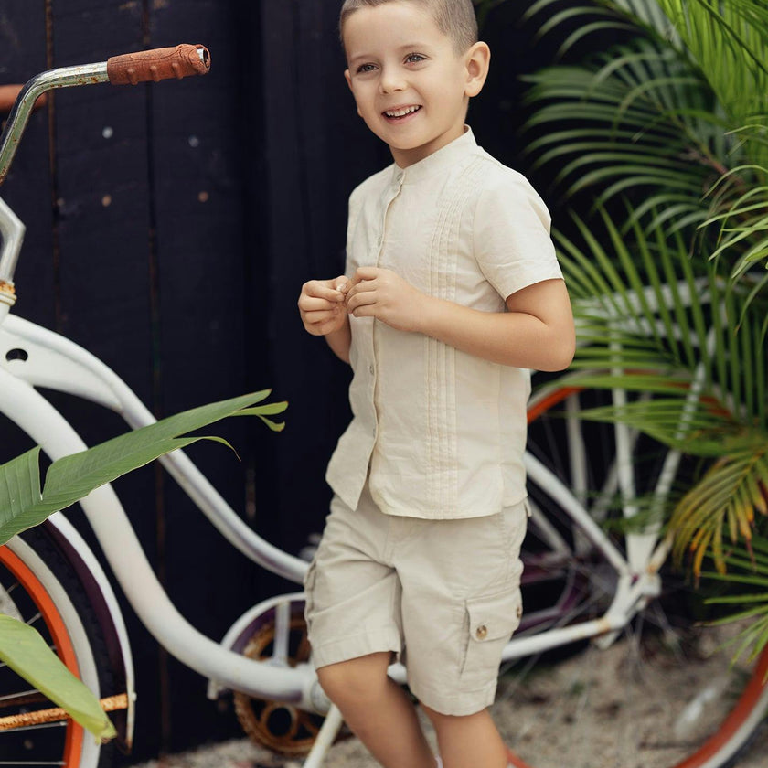Pleats-N-Tiers Boys Shirt