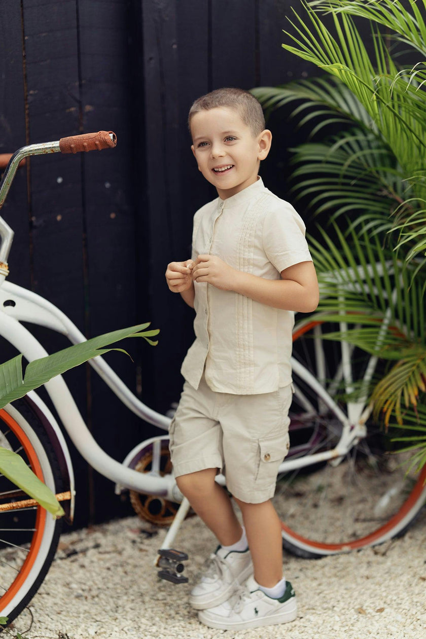 Pleats-N-Tiers Boys Shirt