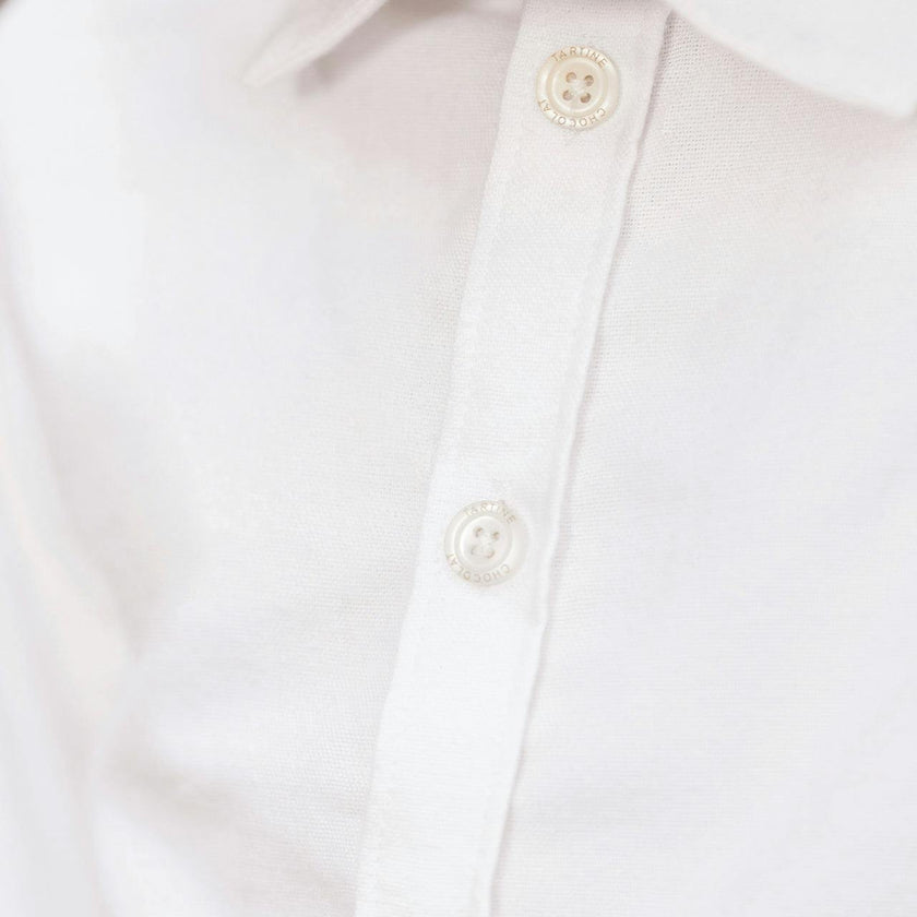 TARTINE ET CHOCOLAT Soft Cotton Classic Shirt - Nacre