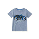 Café Racer Graphic Tee, Seal Grey