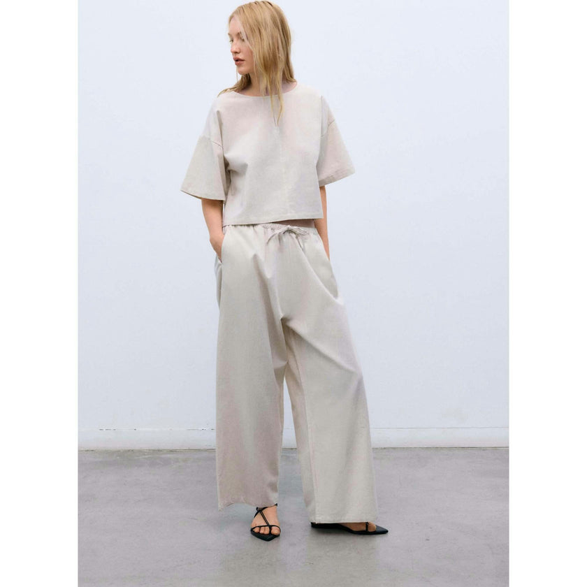 Melissa Woman Pant Palazzo Sand Vigore