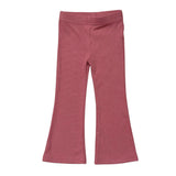 Girls Flare Pants in Mesa Rose