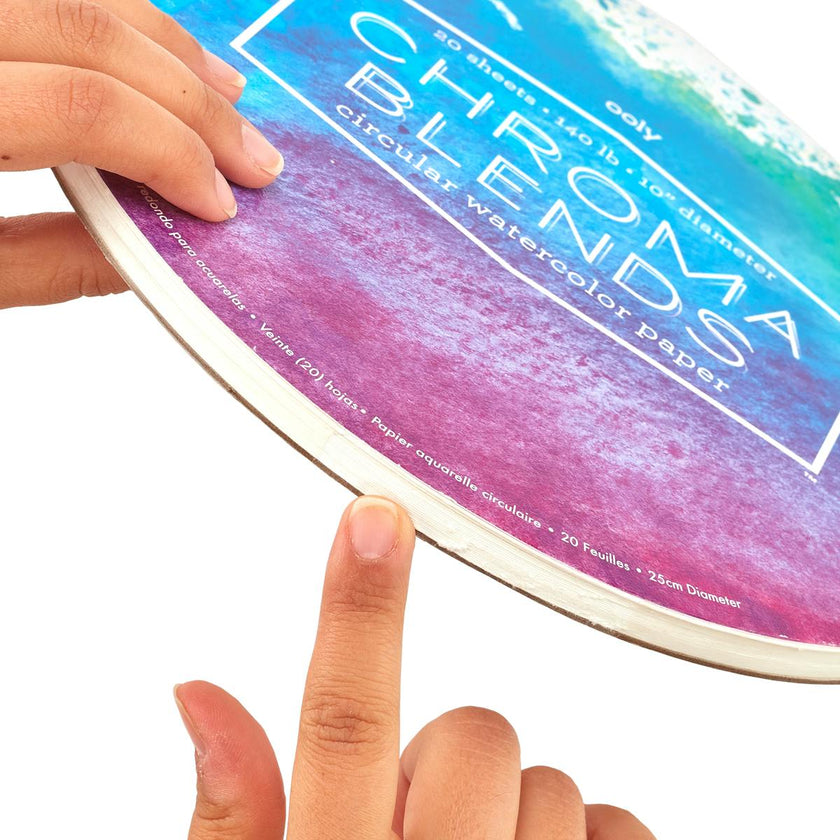 Chroma Blends Circular Watercolor Paper - 20 Sheets