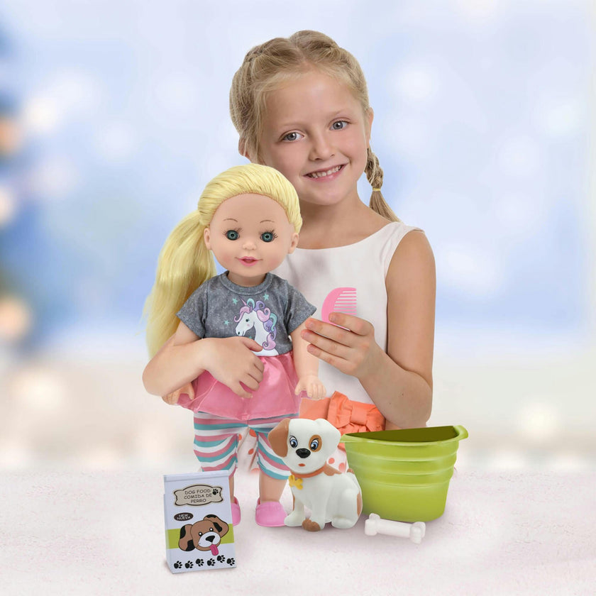 Lil Tots: 14" Talking Pet Grooming Playset - Doll