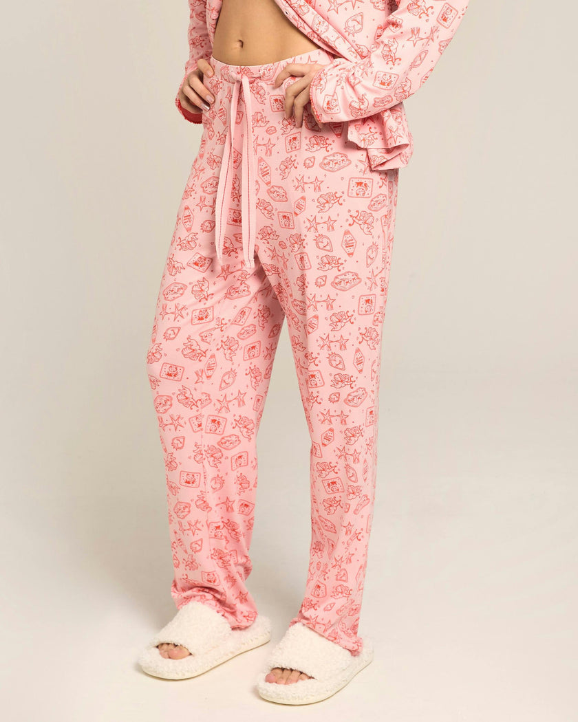 Blush Ruffle Pajama Bottom