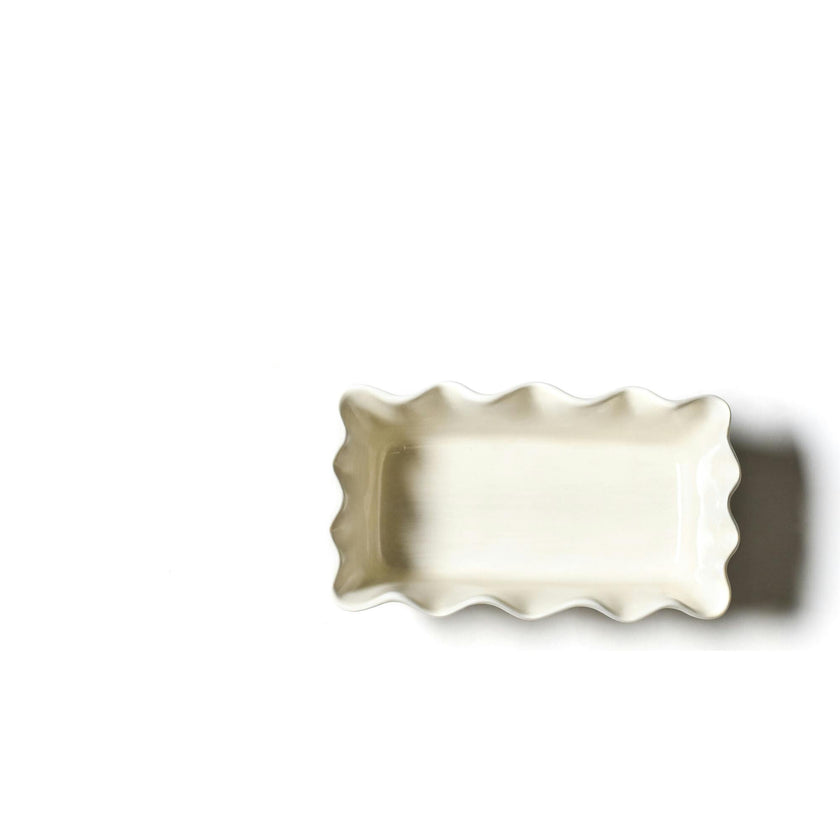 Signature White Ruffle Loaf Pan