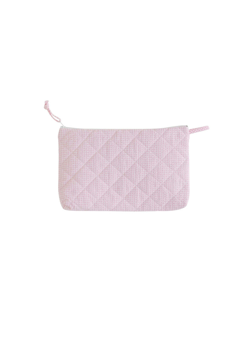 Quilted Luggage - Light Pink