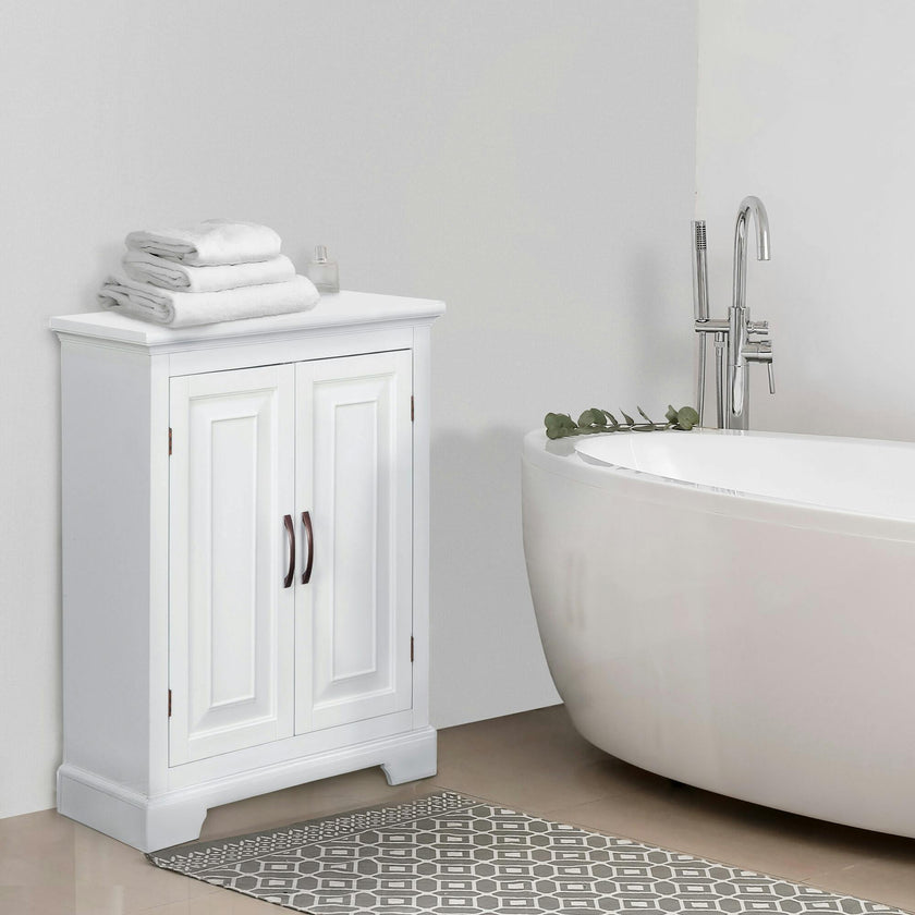 St. James Wooden Floor Cabinet with 3 Shelves