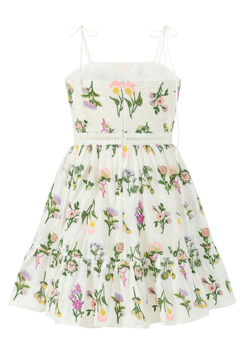 Emely Embroidered Mini Dress