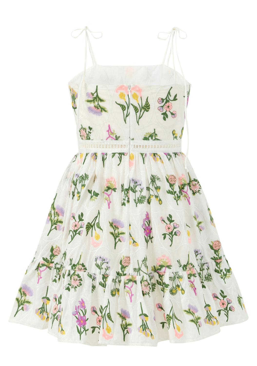 Emely Embroidered Mini Dress