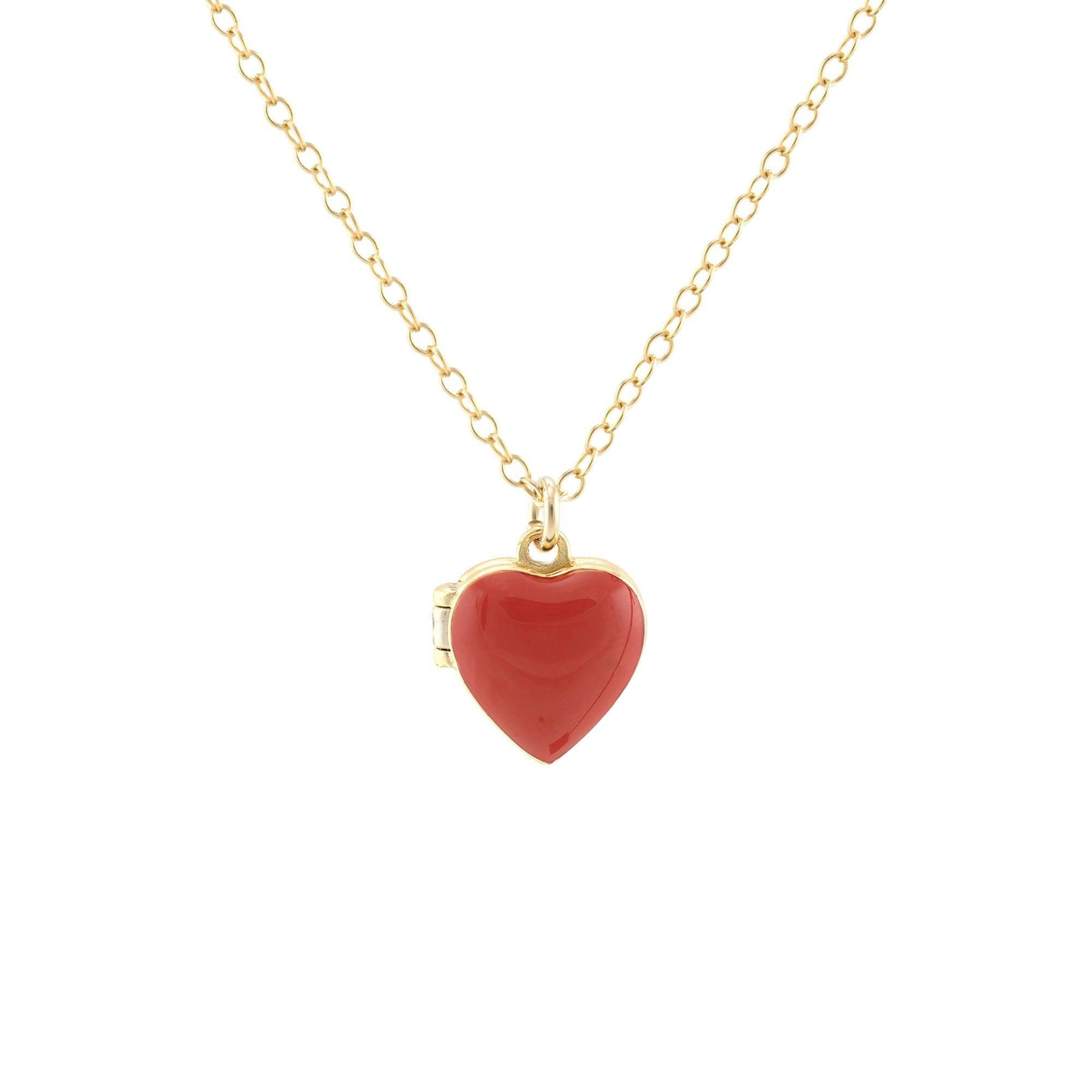 Enamel Heart Locket