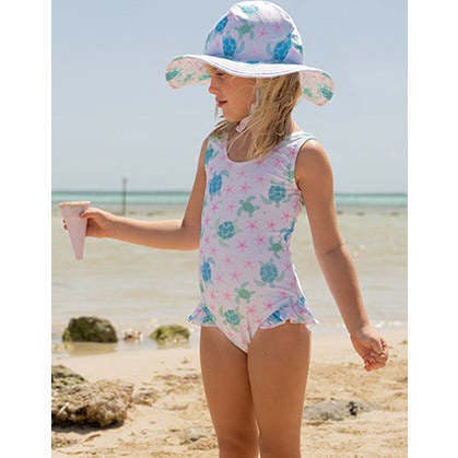 UPF 50+ Delaney Hip Ruffle Swimsuit