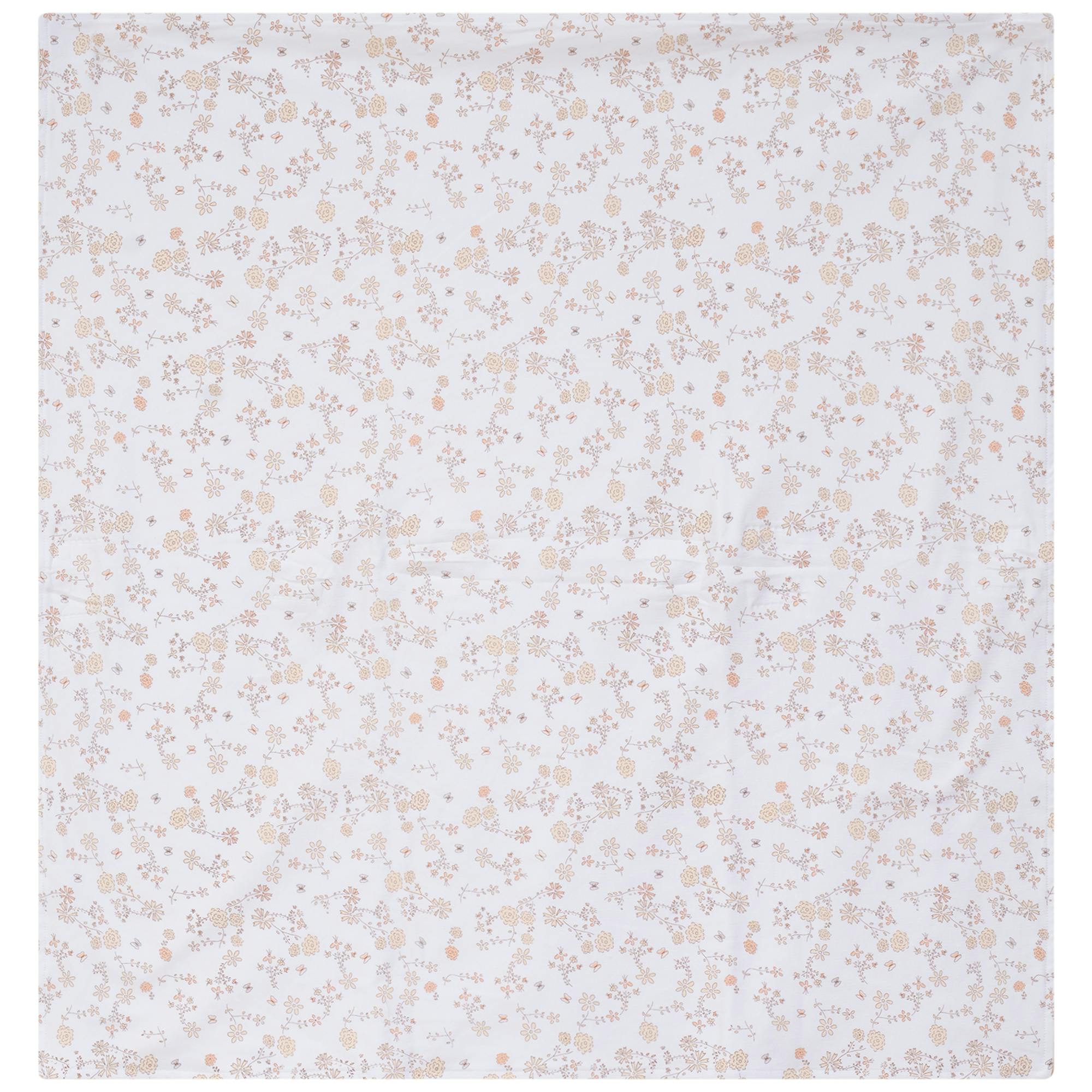 Floral and Mushroom Print Blanket
