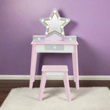 Little Princess Star Vanity with LED Illuminated Mirror
