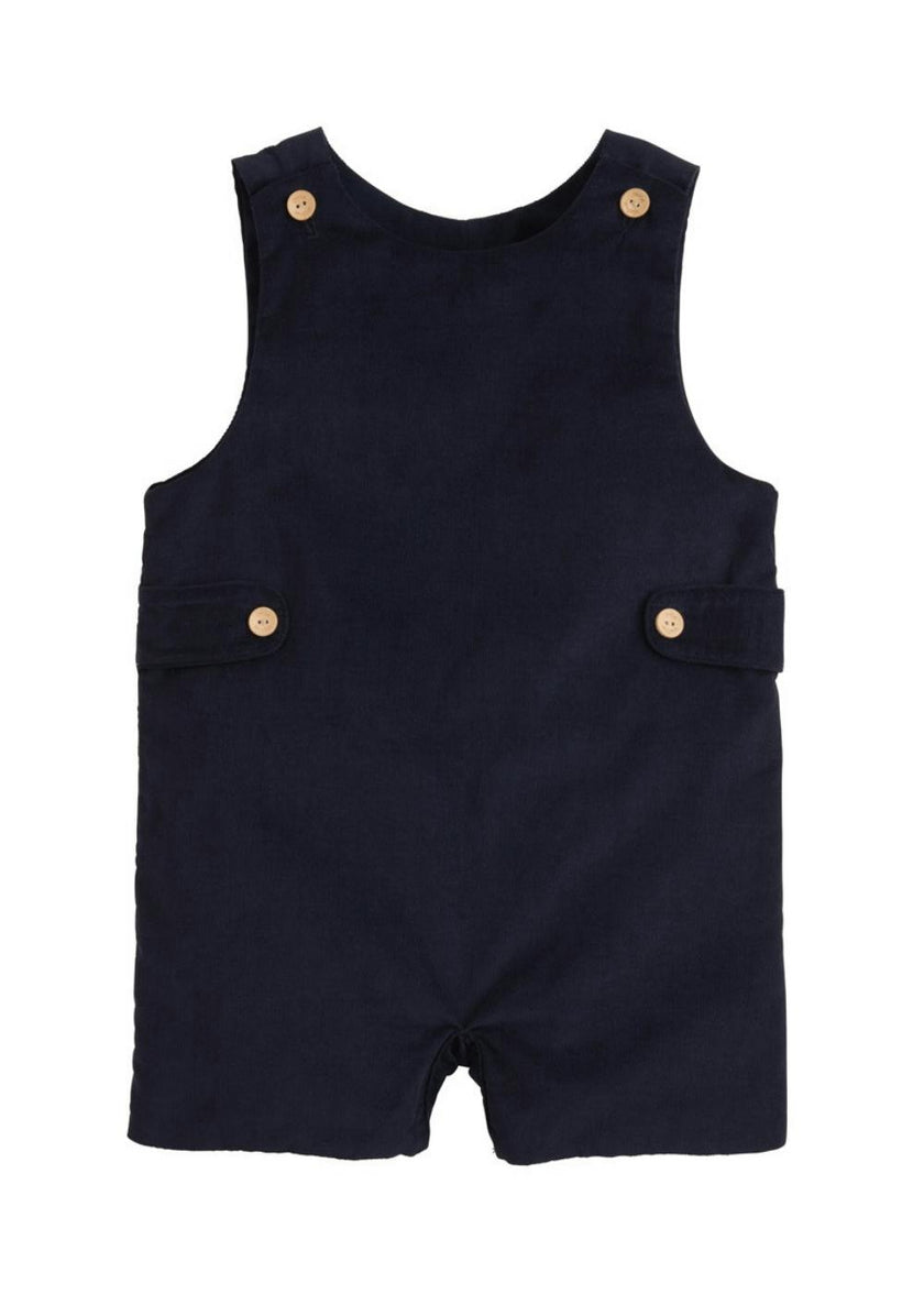 Button Tab John John - Navy Corduroy
