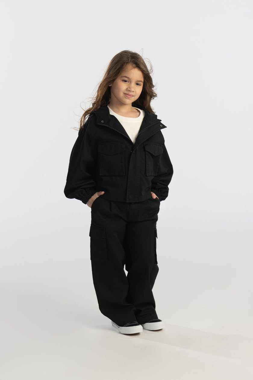 Organic Cotton Wide Leg Cargo Pant