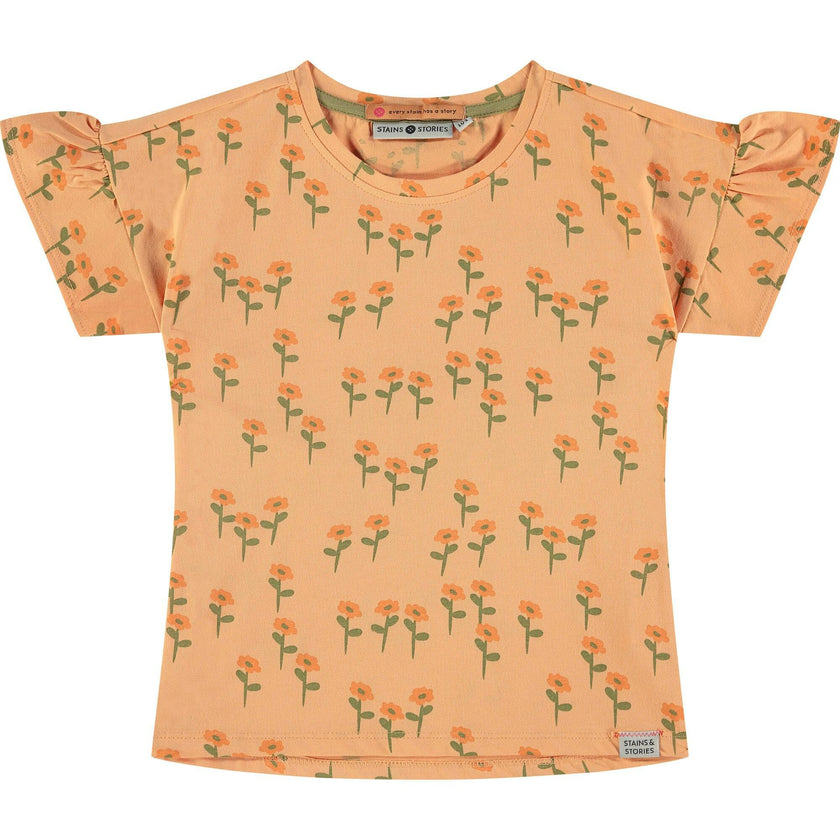 Flowers Print T-Shirt
