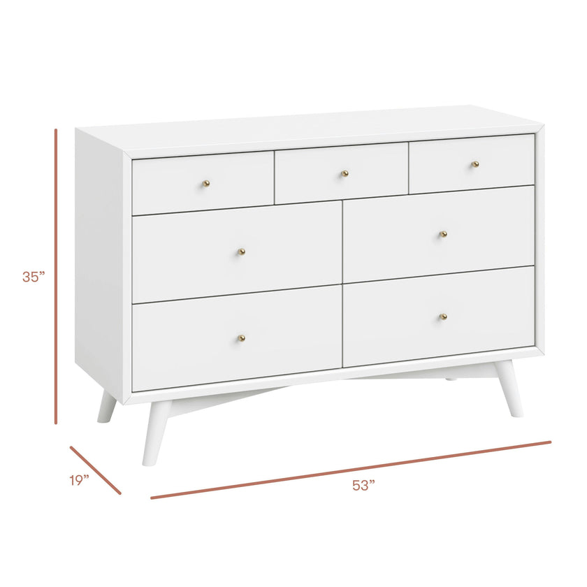 Babyletto Palma 7-Drawer Wide Assembled Dresser (53")