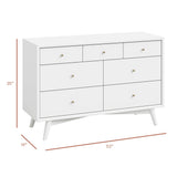 Babyletto Palma 7-Drawer Assembled Double Dresser