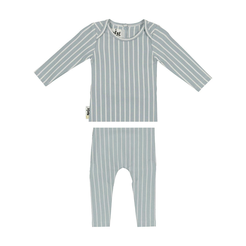 Vertical Pinstripe Loungewear Set