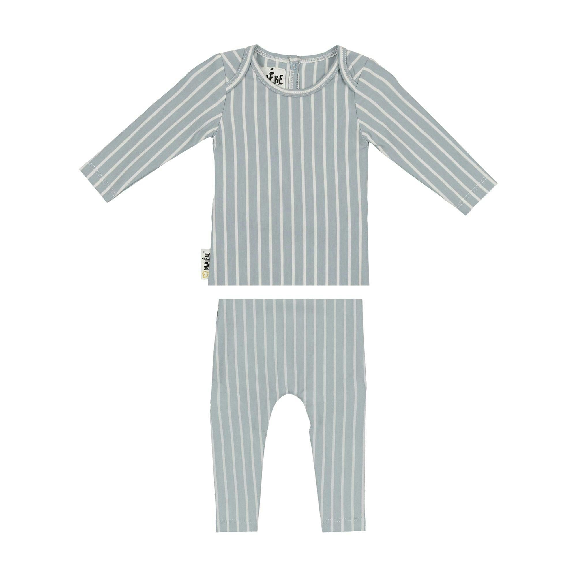 Vertical Pinstripe Loungewear Set