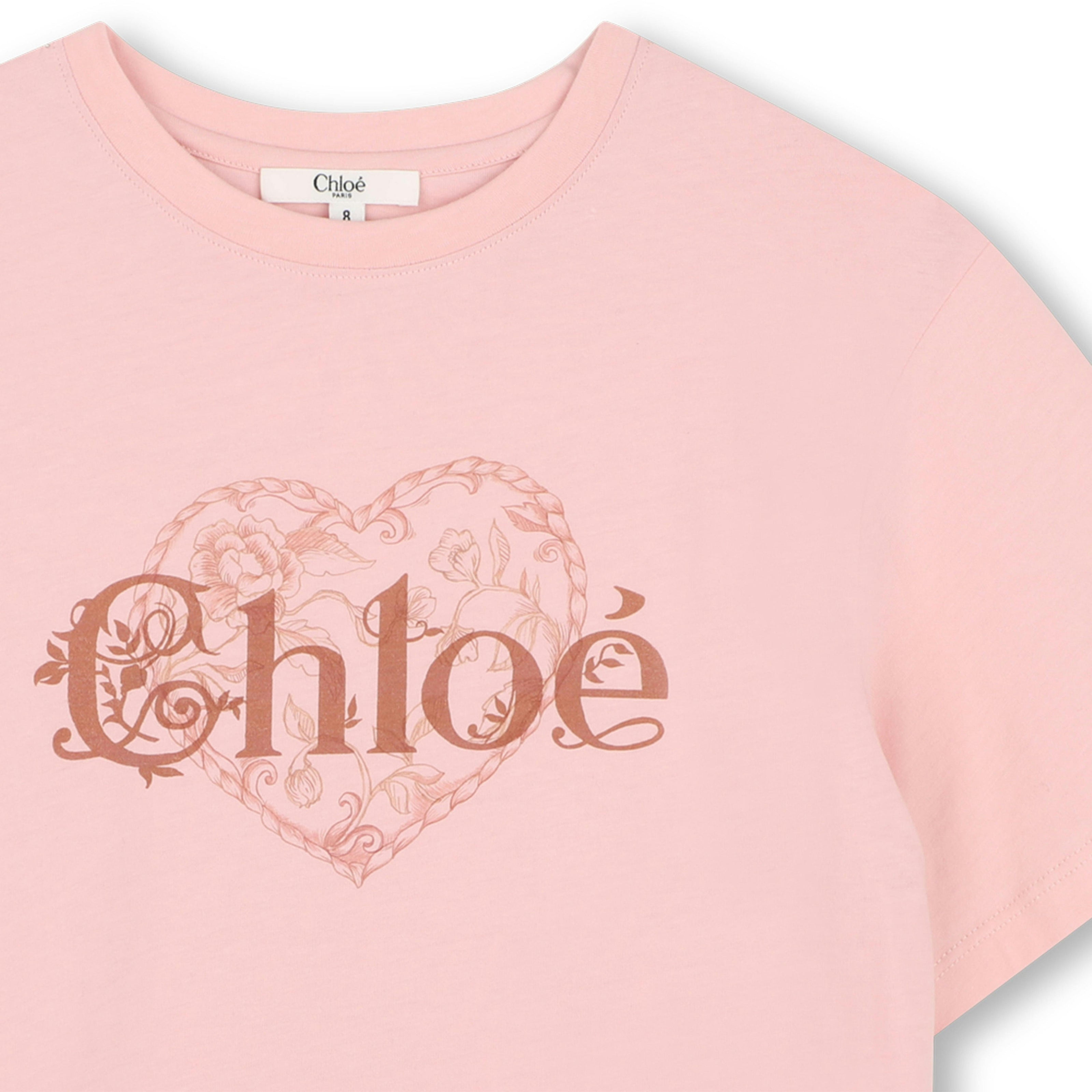 Pink Heart Logo Tee
