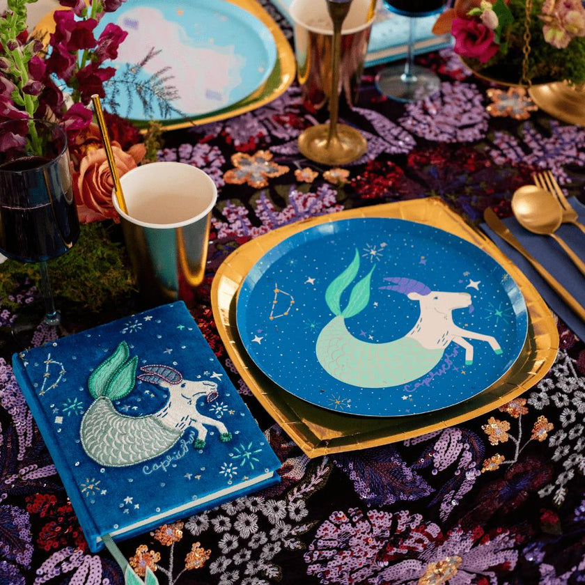Zodiac Capricorn Dinner Plates