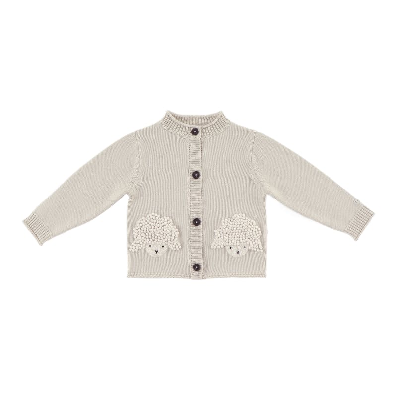 Dieck Cardigan | Lammies | White Sand