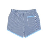 boys navy stripe boardie