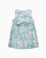 Baby Molly Smocked Pinafore Dress in Teal Floral