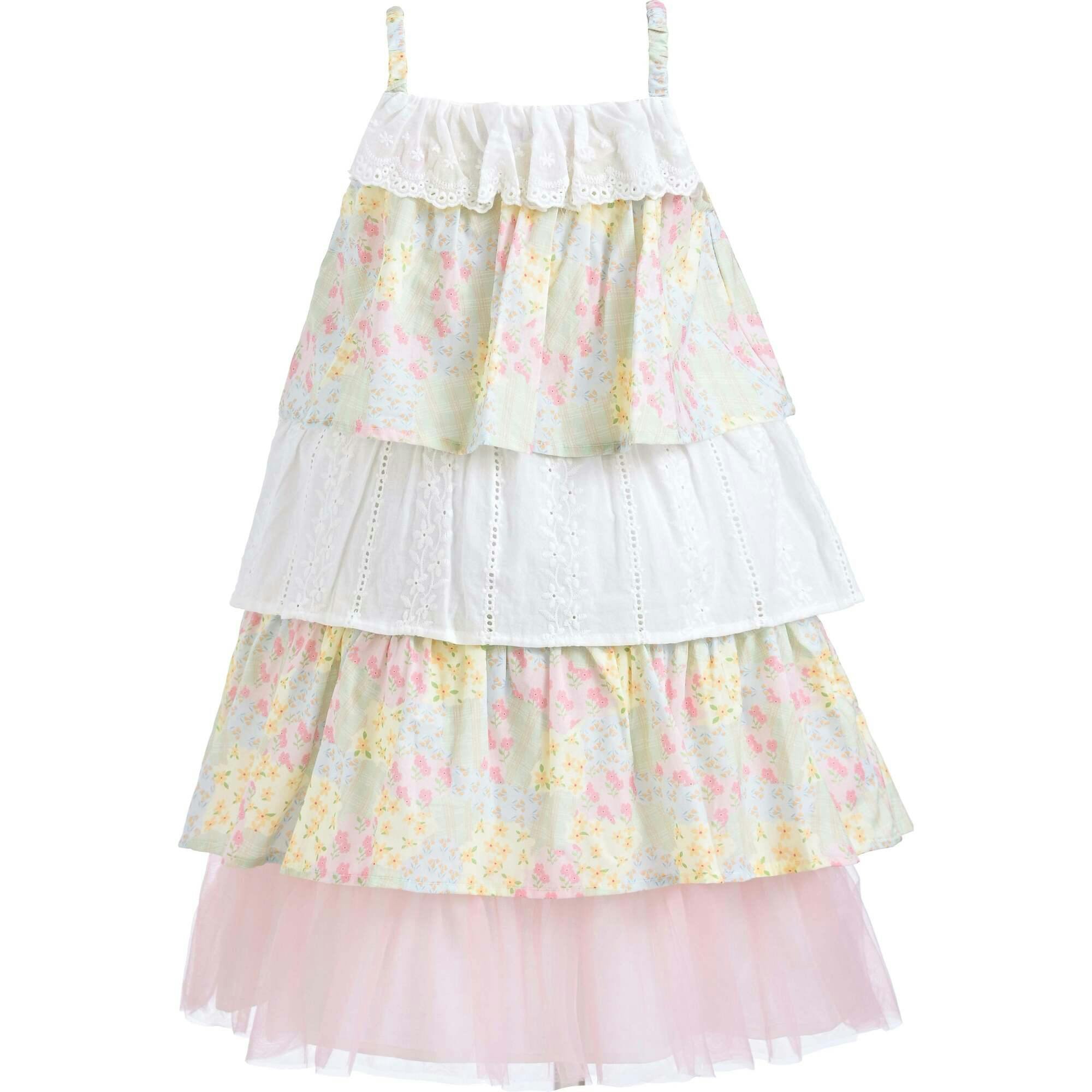 Tiered Warm Floral Dress Set