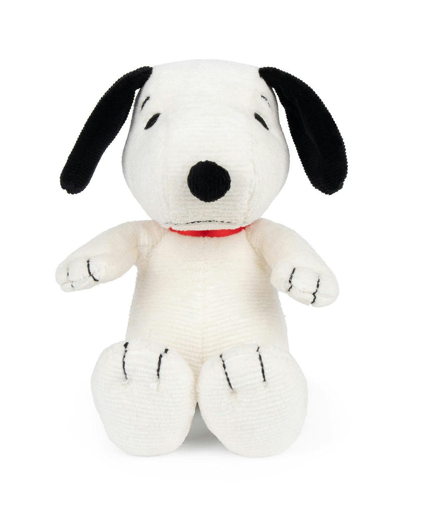 Plush PEANUTS SNOOPY Mini Corduroy Cream in Giftbox 7"