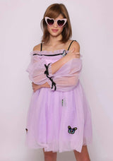 Dream Off-Shoulder Full Sleeve Tulle Dress