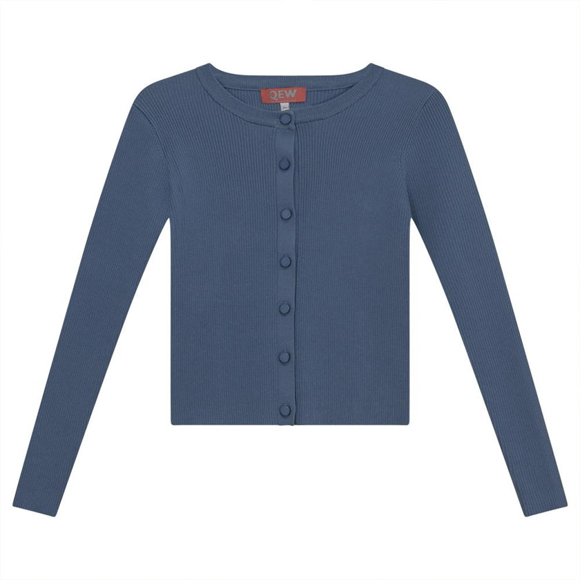 Cropped Knit Cardigan