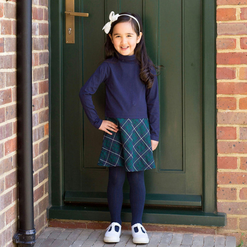 Tartan Turtle Neck Dress
