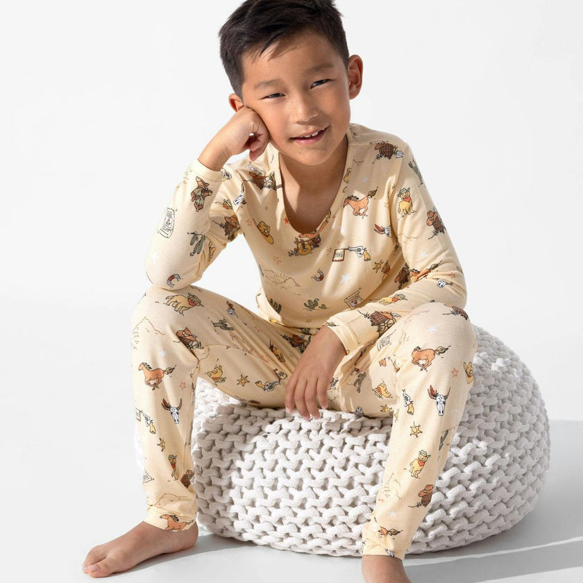 Cowboy Bamboo Kids Pajamas