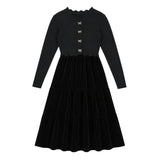 Metal Bow Button Cardigan & Slinky Robe