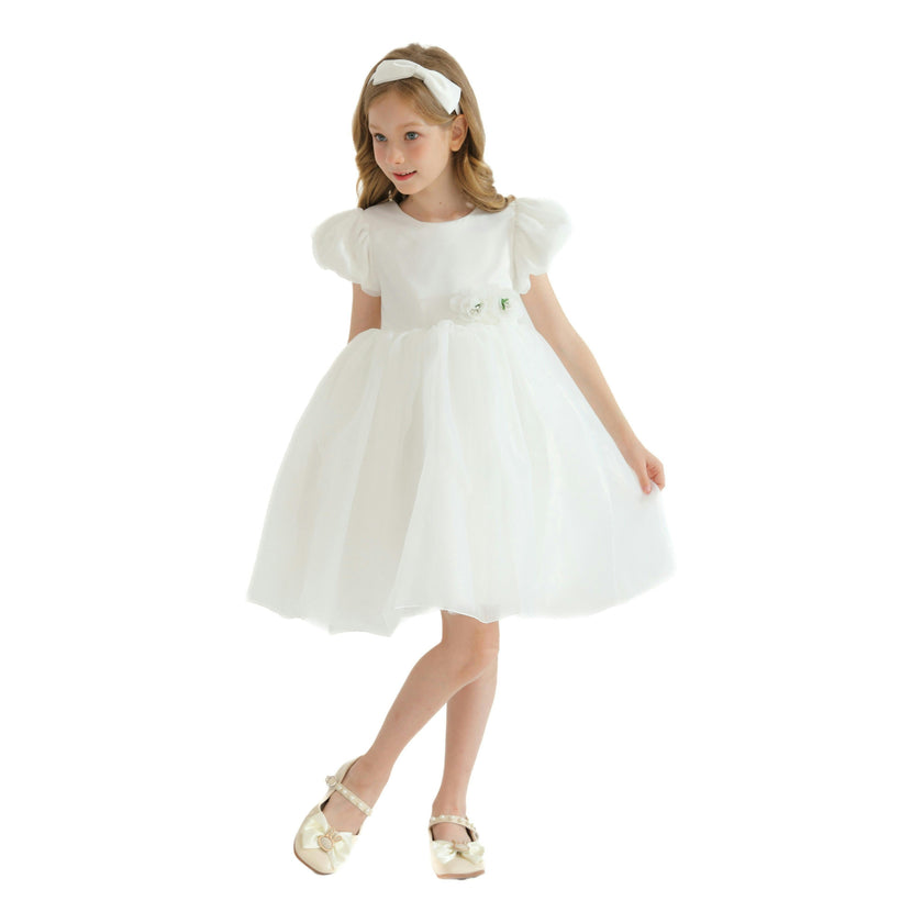 White D'Amico Floral Teacup Dress