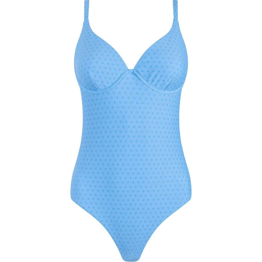 women's le marin dot v-neck one piece