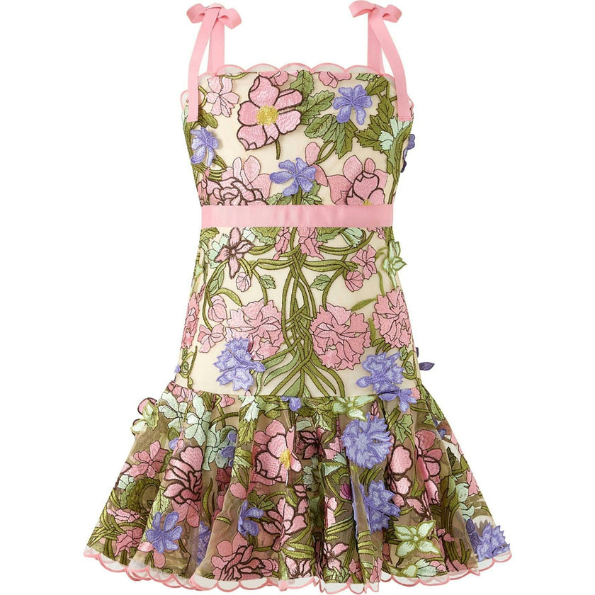 Bonnie Embroidered Mini Dress
