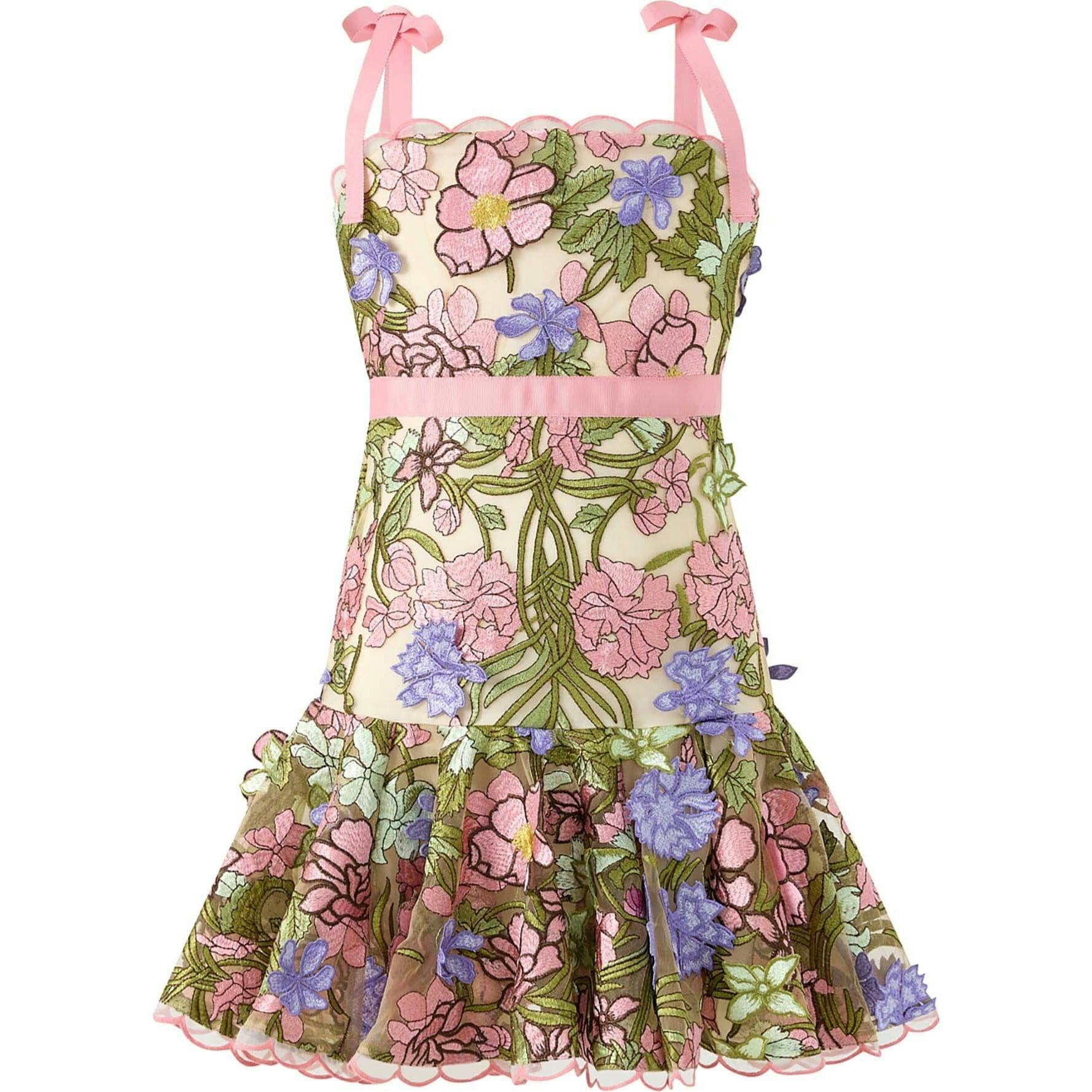 Bonnie Embroidered Mini Dress